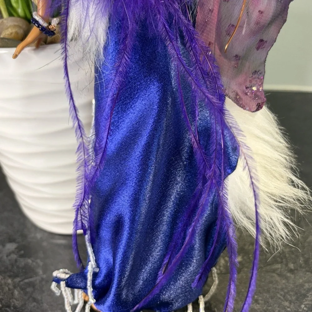 OOAK Custom Barbie Purple Blue Fairy Pixie W Wings 12